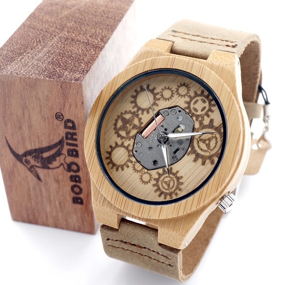 "Georgie" Gearwheel Dial Bamboo Quartz - Picture 5 of 7